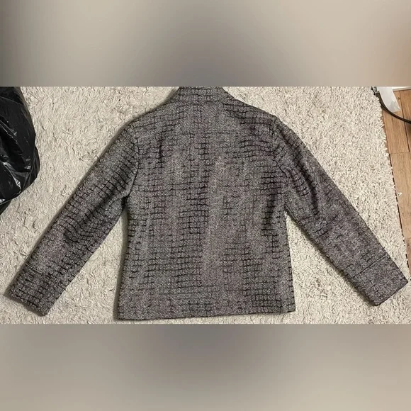 CHICO’S brown bronze long sleeve jacket 1 medium m 8 - Picture 6 of 7